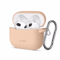 Tech-Protect Silicone Hook Ümbris jaoks Apple AirPods 3 - Beige