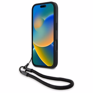 BMW Signature Leather Wordmark Cord Ümbris jaoks iPhone 16 Pro - must