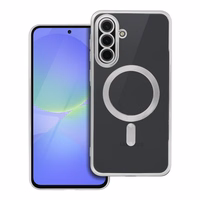 ELECTRO MAG COVER case compatible with MagSafe jaoks SAMSUNG A36 hõbedane