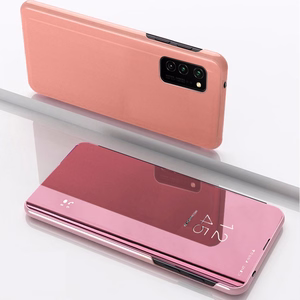 Smart Clear View ümbris jaoks Samsung Galaxy S23 FE roosa