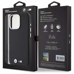 BMW M Edition Kevlar Wrapped Metal iPhone 16 Pro Max Ümbris - must