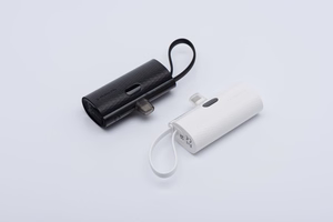 Внешний аккумулятор Forcell F-Energy Power Plug F5K3 PD 20W 5000 mAh со встроенным коннектором Lightning белый