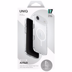 Uniq Airsuit Ümbris jaoks iPhone 17 Air Magclick Charging - läbipaistev