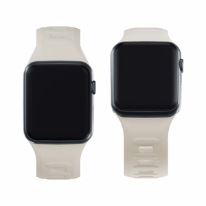 3mk silikoonrihm Apple Watchile, 42/44/45/46/49 mm, Nude, suur suurus