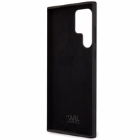 Karl Lagerfeld Silicone Choupette ümbris jaoks Samsung Galaxy S24 Ultra - must