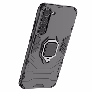 Ring Armor ümbris jaoks Samsung Galaxy S23+ armored cover magnetic holder ring must