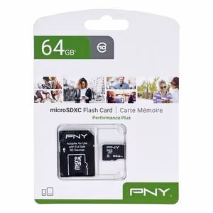 PNY Performance Plus 64GB MicroSDXC Class 10 mälukaart