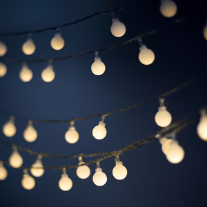 Valguskett päikese LED FROSTED BALLS SFB61 6,5m 30 kuuli soe valge Forever Light