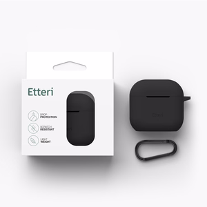 Etteri silikoonümbris AirPods 4 must