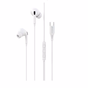Devia wired earphones Kintone A3 Digital USB-C valge