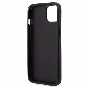 Karl Lagerfeld Saffiano Karl's Head Patch ümbris jaoks iPhone 14 - hõbedane