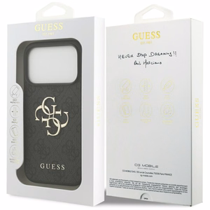 Guess 4G Big Logo Ümbris jaoks iPhone 17 Pro - Must
