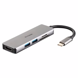 D-Link DUB-M530 – 5-in-1 USB-C jaotur HDMI ning SD/microSD kaardilugejaga