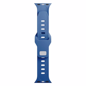 3mk silikoonrihm Apple Watchile, 42/44/45/46/49 mm, sinine, suur suurus