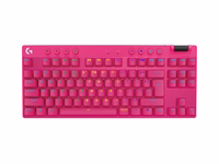 Logitech G PRO X TKL keyboard Gaming RF Wireless + Bluetooth QWERTY US International roosa