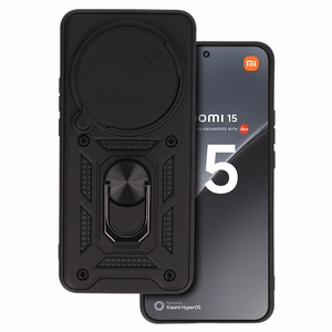 Slide Camera Armor Ümbris jaoks Xiaomi 15 Ultra 5G Must