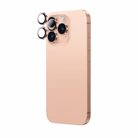 AmazingThing AR Aluminum 3 Lens Glass with Camera Lens Raamiga jaoks iPhone 16 Pro / 16 Pro Max - Rose Kuldne