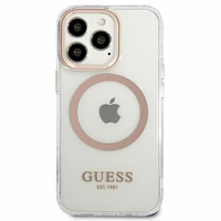 Guess GUHMP13XHTRMD iPhone 13 Pro Max 6.7 "kuldne / kuldne hard ümbris Metal Outline Magsafe