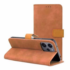 TENDER Book Ümbris jaoks XIAOMI Redmi 12 4G / 12 5G brown