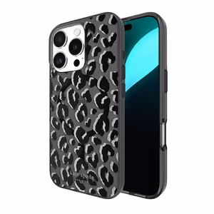 Kate Spade New York „Black City Leopard“ MagSafe'i ümbris Apple iPhone 16 Pro mudelile