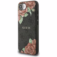 Guess 4G Flowers Print MagSafe ümbris jaoks iPhone 16e - must