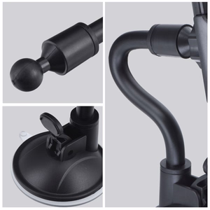 Car phone holder Forcell F-Grip Carbon Bracket arm 17cm windshield black