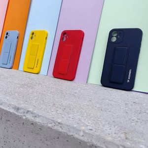 Wozinsky Kickstand Case silikoonist ümbris koos stendiga Samsung Galaxy A42 5G must