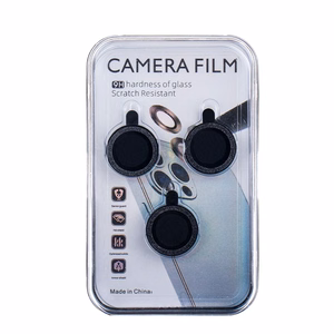 Set of lens glasses for iPhone 13 mini 5,4" black glitter (2 pcs)