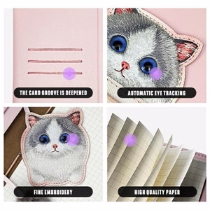 NIMMY set 2in1 notebook + pen BIG EYED PET 2.0 Cat roosa