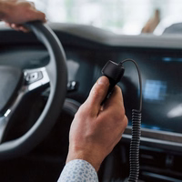 Car laadija Forcell F-Energy Carbon USB A QC3.0 PD 3A 38W with kaabel USB C CC50-1AC must