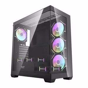 Darkflash DS900 computer ümbris (must) + 7 ARGB fans