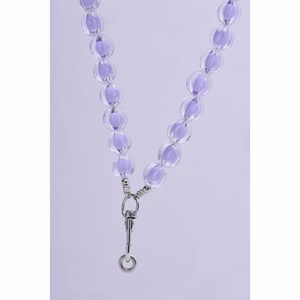 COLORFUL Phone lanyard, Phone pendant / cord length 120cm (60cm in the loop) / on neck - lilla