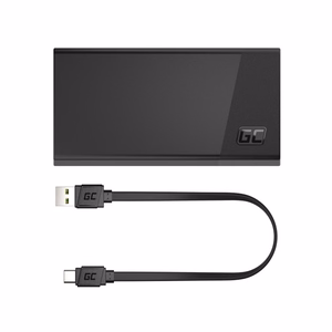 Green Cell GC PowerPlay 20S akupank, 20 000 mAh, 22,5 W, PD, USB-C, kiirlaadimine, Panther Black
