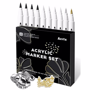 Akrüülmarkerid ARRTX, 4 värvi, 10 tk