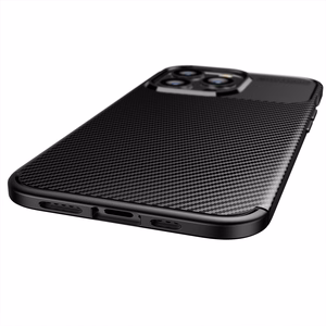 Ümbris CARBON PREMIUM jaoks IPHONE 12 / 12 Pro must