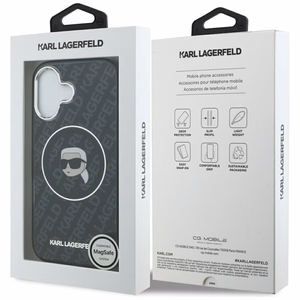 Karl Lagerfeld IML Karl Head Logo MagSafe Ümbris jaoks iPhone 17 - Must