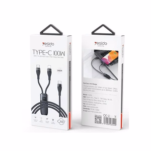 YESIDO KAABEL CA87 100W TYPE-C/2IN1  1,4M 3,5A must