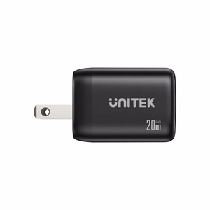 Unitek GaN võrgulaadija USB-A ja USB-C 20W must