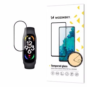 Durable Wozinsky Full Glue Full Screen Karastatud klaas with Frame jaoks Xiaomi Mi Band 8 - must
