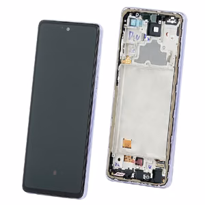 LCD ekraan Samsung A725/A726 A72 4G/5G puuteekraani ja raamiga lilla originaal (service pack)