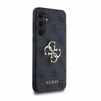 Guess 4G Big Metal Logo ümbris jaoks Samsung Galaxy A35 - must