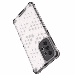 Honeycomb ümbris soomustatud kate koos geelraamiga Samsung Galaxy A73 mustale