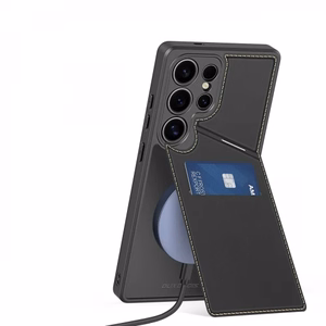 Dux Ducis Rafi II Ümbris jaoks Samsung Galaxy S25 Ultra with Stand and Wallet - must