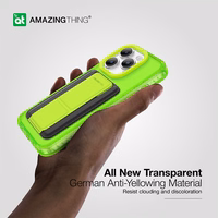 Amazing Thing Titan Pro Neon Mag Wallet Ümbris 10FT IP156.1PTWGN jaoks Iphone 15 Pro roheline with alus