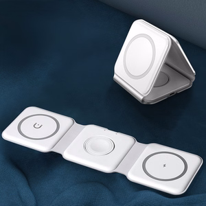 Dudao A11N 15W 3 в 1 индуктивное зарядное устройство - белый + кабель USB-C USB-C