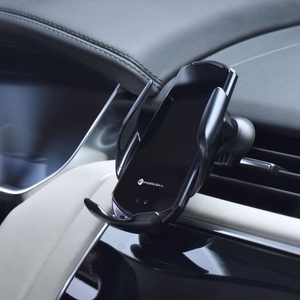 Juhtmevaba car phone hoidja automatic Forcell F-Grip HS1 Qi 15W windshield / air vent must
