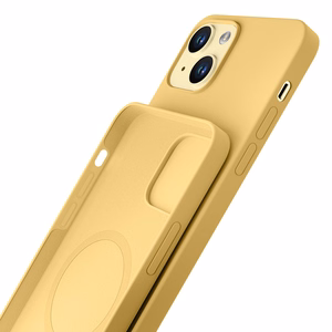 3mk Hardy Silicone MagCase ümbris jaoks iPhone 15 Plus - kollane