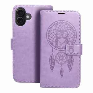 MEZZO Book ümbris jaoks IPHONE 16 Plus dreamcatcher lilla