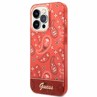 Guess GUHCP14XHGBNHR iPhone 14 Pro Max 6.7" punane/punane hardcase Bandana Paisley