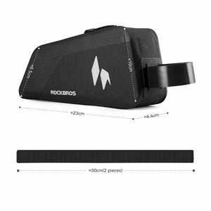 Rockbros AS-151 RideMate Waterproof Top Tube Bag - Black